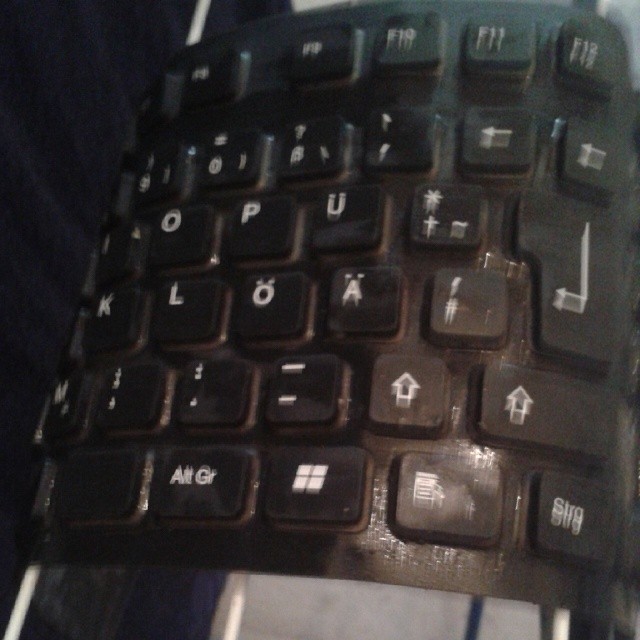 Mal eine Tastatur zu trocknen aufgehängt.