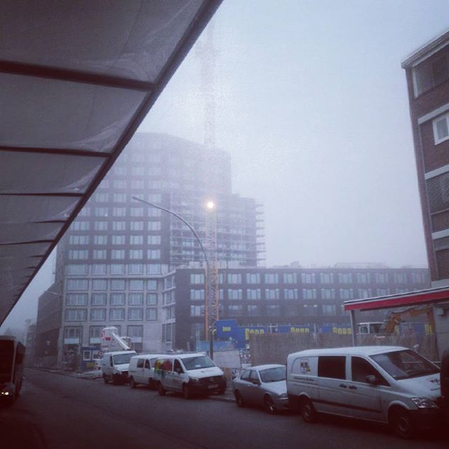 Nebel über Hamburg #bchh16 #Hamburg #barmbek #baustelle
