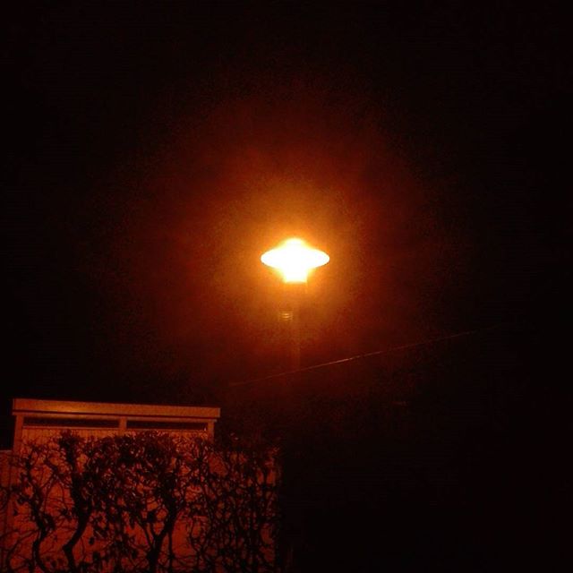 Eine Lampe scheint den Weg. #lampe #strassenlampe #weg