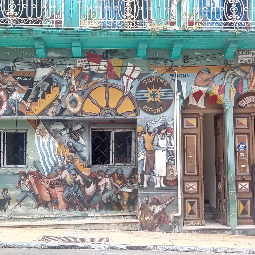 Heute mal wieder ein Graffiti an einem Haus. #Montevideo  #Uruguay #Reisen #Travel #Unterwegs #Graffiti #Haus